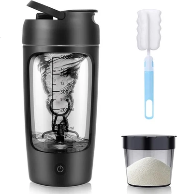 MARKENLOS Elektrischer Protein Shaker Trinkflasche 650ml Eiweiß Shaker Fitness Standmixer