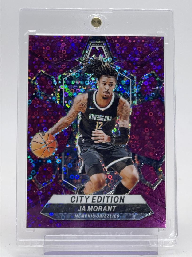 JA MORANT 2023-24 MOSAIC CITY EDITION PURPLE FAST BREAK PRIZM /50 Q2101
