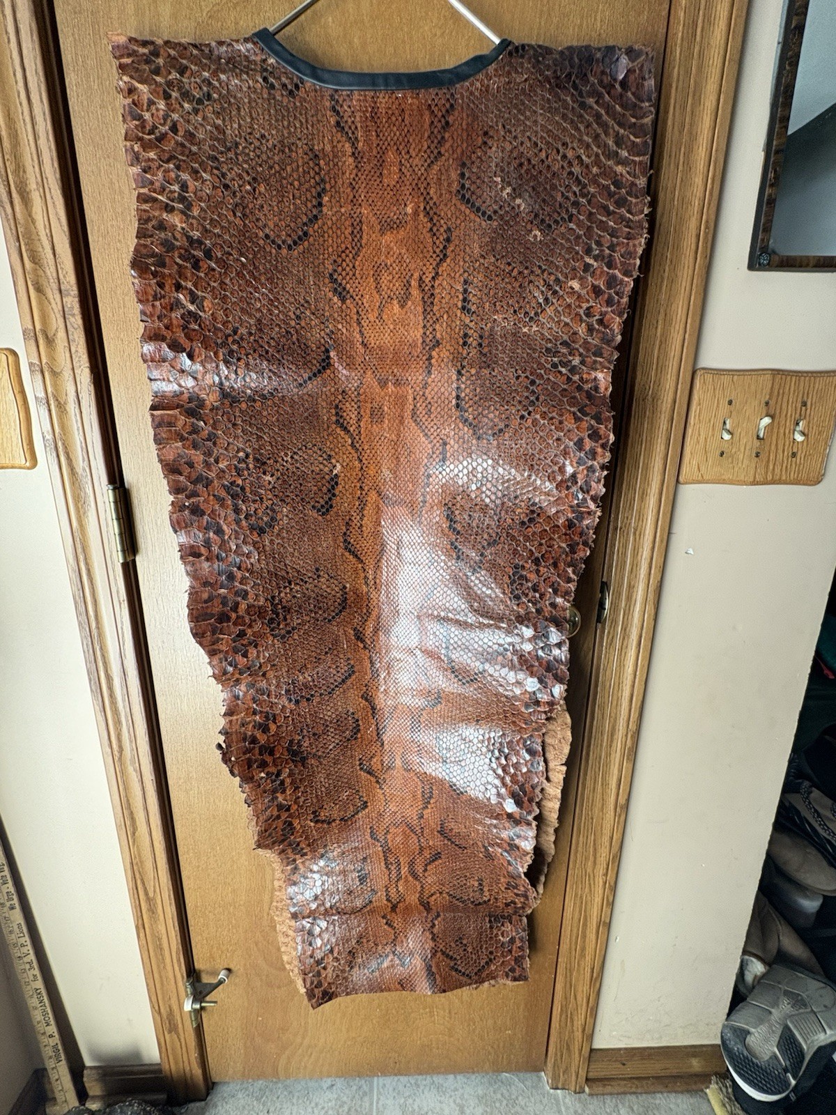 Vintage Python Snakeskin Leather Real Full Size S… - image 7