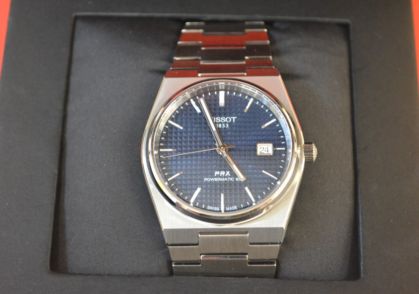 Tissot PRX Powermatic 80 Blue Men's Watch *New* FREE SHIPPING image 2