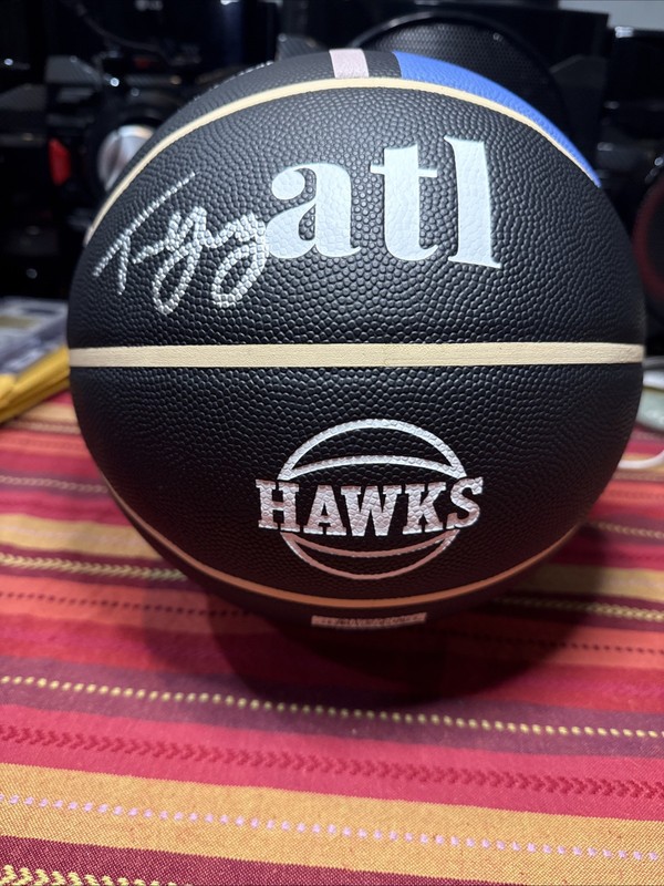 Trae Young Atlanta Hawks Autographed Wilson 2023-24 City Collector Basketball