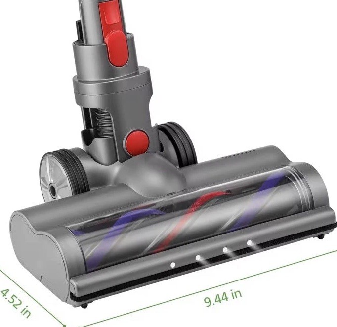 Brosse aspirateur LED compatible Dyson idéale pour nettoyer le parquet du salon sans effort