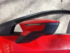 SEAT Leon MK3 5F 2013 - 2020 N/S Passenger Electric Wing Mirror In LS3H RED