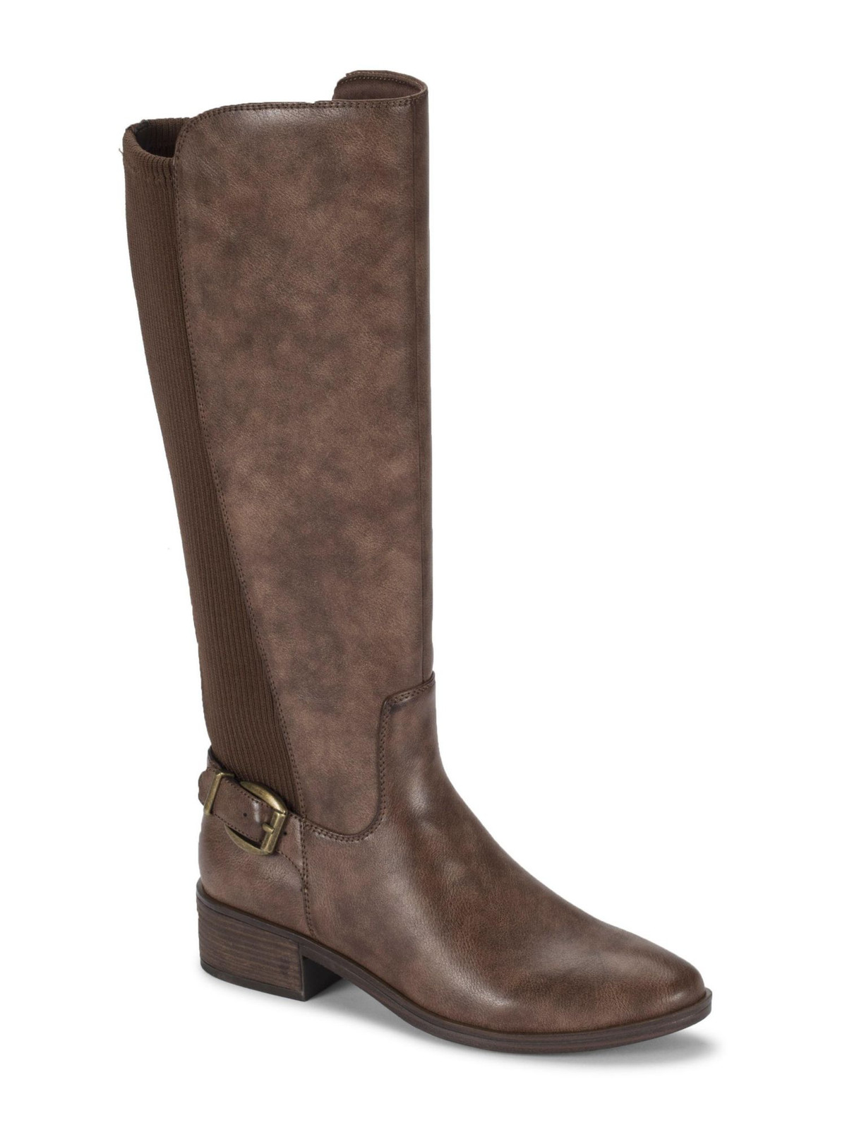 BARETRAPS Womens Brown Goring Mckayla Round Toe Block Heel Riding Boot 7.5 M WC