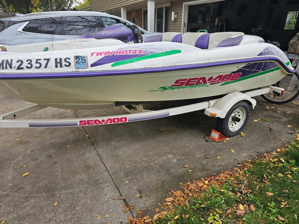 1997 Sea-Doo Speedster 14' Jet Boat w/ Title, Registration & Trailer - Image 4 of 4