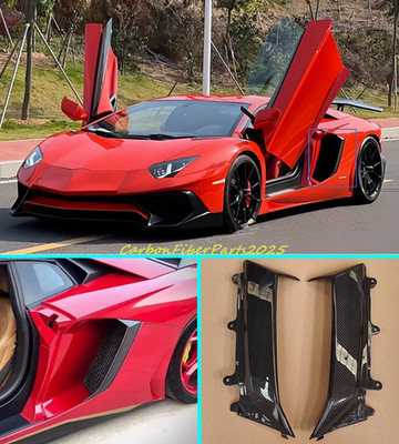 For Lamborghini Aventador LP700 LP720 Dry Carbon Fiber Side Door Vent Trim Cover