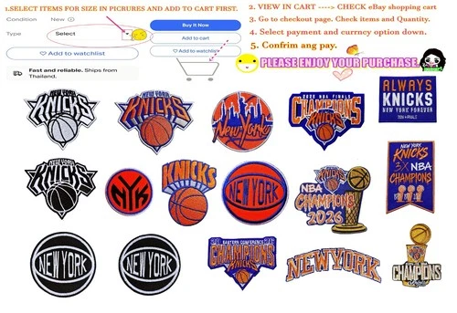 New York?Knicks Basketball PATCHES Embroidery NBA logo iron&Sewing on Fabrics