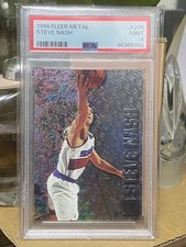 STEVE NASH Rookie card Fleer Metal PSA9. rookie card picture