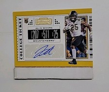 2019 Contenders Draft Picks Jalin Moore RC #142 Rookie Auto College Ticket R1