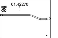 MTS Abgasrohr Vorne FüR Peugeot 206 SchräGheck 2A/C 1.4 Hdi Eco 70