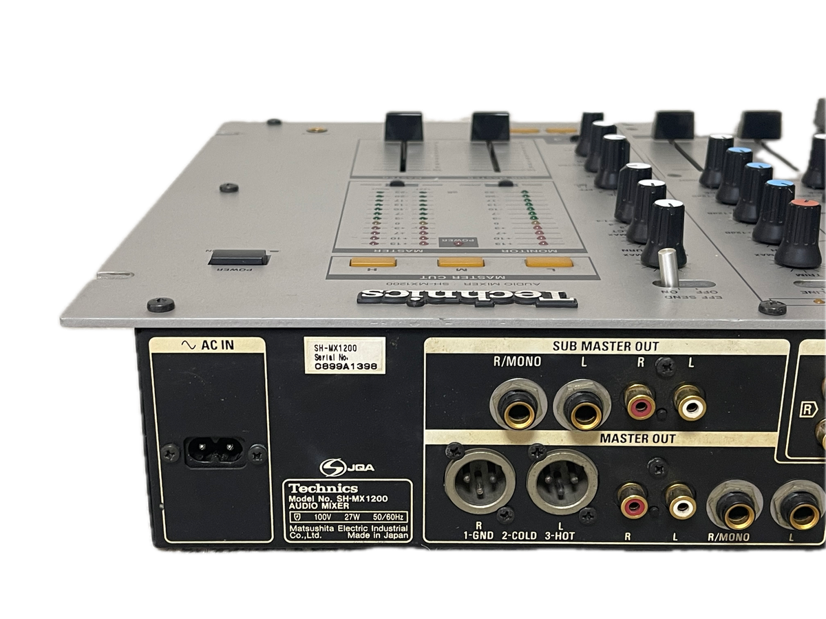 Technics SH-MX1200 4-Channel DJ Audio Mixer Analog EQ Crossfader