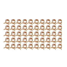50pcs 3/8 Inch 10mm Spring Clip Fuel Oil Gas Line Silicone Vacuum Hose Clamps