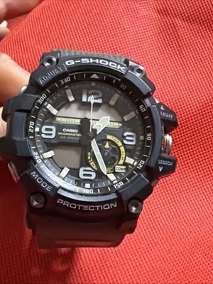 Casio G-Shock Mudmaster GG-1000 Analog-Digital Green Rubber Battery Needed As Is