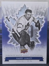 2017 Toronto Maple Leafs Centennial Harry Lumley 
