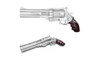 15.5” Devil May Cry 5 Nero's Blue Rose Revolver Replica Foam Gun Cosplay Costume