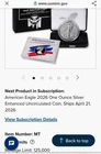 2026 ENHANCED Uncirculated American Silver Eagle! Pre-Sell, Confirmed Order!
