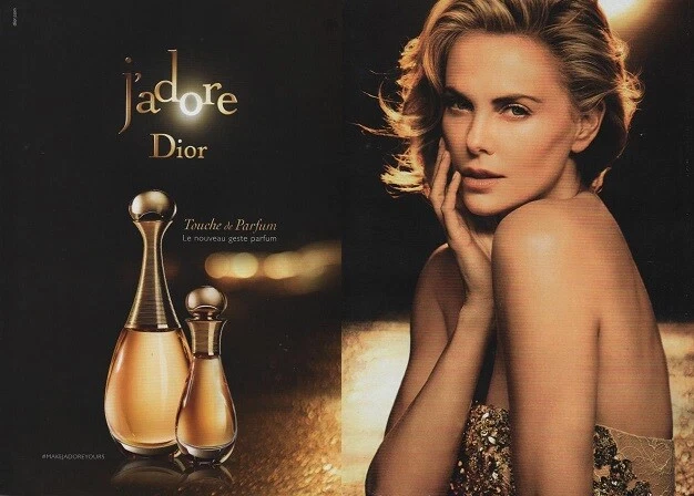 Publicité papier Parfum. Perfume ad. J'Adore Dior 2015 double page
