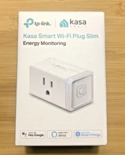 TP-Link Kasa Smart Wi-Fi Plug Slim With Energy Monitoring- White KP115 BRAND NEW