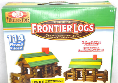 Ideal Original Frontier Logs Classic Construction Sets General Store & Pony Exp