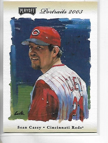 2003 Playoff Portraits Sean Casey Beige Parallel Card #95   #/250