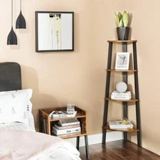 FLORA 4-Tier Corner Shelf Rack
