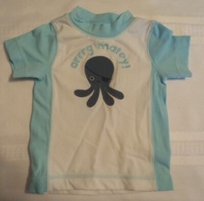 GYMBOREE Octopus Pirate Boys 3-6 or 6-12 Month Rash Guard Swim Shirt Top NWT