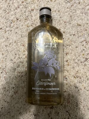 Bath & Body Works Aromatherapy Balancing Elderberry Mandarin + Cedarwood 10 oz.
