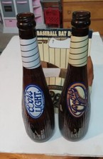 Lot Of 2 Coors Light Reggie Jackson Baseball Bat Beer Bottle 500 HR Club