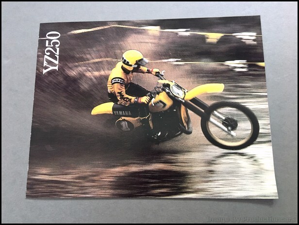 1981 Yamaha YZ250 Motorcycle Dirt Bike Vintage Original Sales