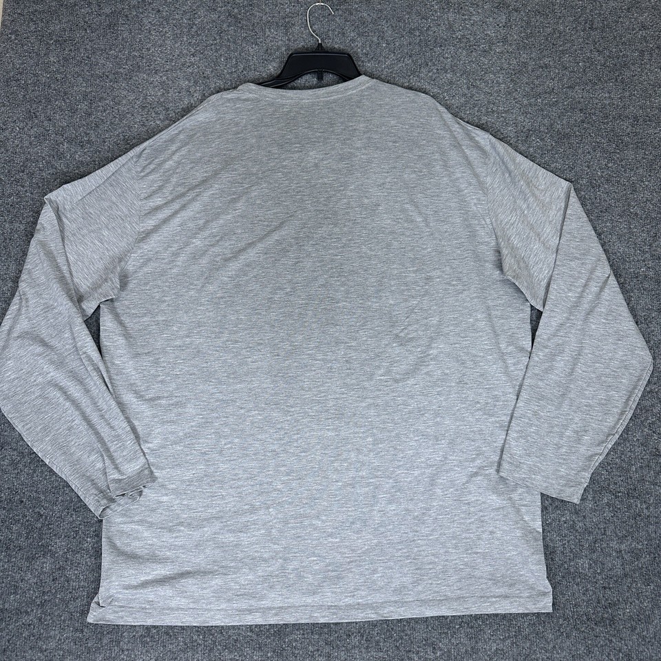 Under Armour Shirt Mens 3XL Grey HeatGear Long Sleeve Buck Deer Hunt