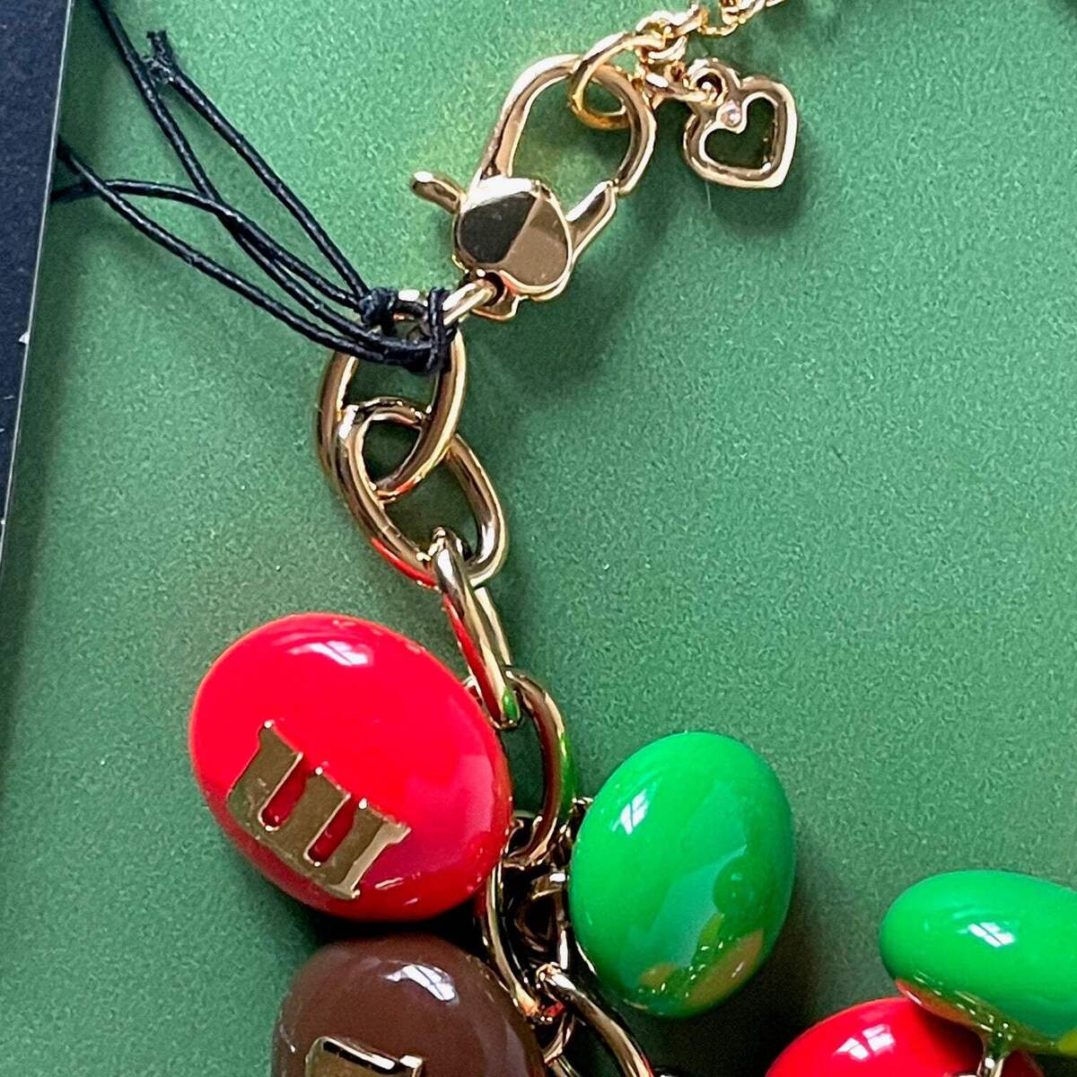 Kate Spade M&M Statement Bracelet Rainbow Gold Novelty Candy Kate Spade M&M Statement Bracelet Rainbow Gold Novelty Candy