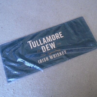 Tullamore Dew Irish Whiskey Gummi Bar Tropfmatte grün Pub NEU kostenloser Versand UK + P