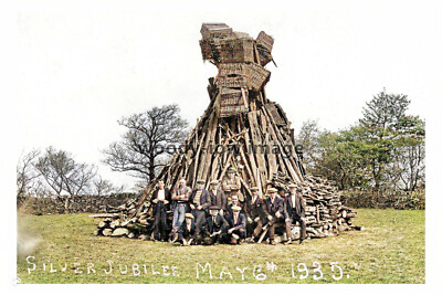 ptc2074 - Yorks. - Silver Jubilee Bonfire May 6th 1935, Denby Dale - Print 6x4