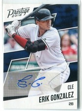 2018 Prestige Erik Gonzalez AUTO AUTOGRAPH CLEVELAND INDIANS