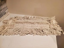 Algoma 20 " x 5" Industrial Dust Mop Refill Head USA MADE Fringe, Nautral Cotton