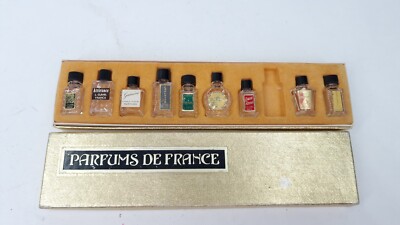 Parfums de France Collection Miniature Vintage Mini Empty Bottle