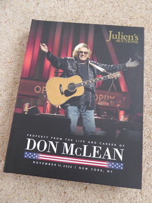 Don McLean - Julien's Auction Catalogue- Nov 2022 - 345 Page Hardback - New