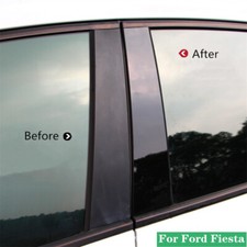4pcs Glossy Piano Black Polycarbonate Car Door Trim Pillar Posts For Ford Fiesta 4pcs Glossy Piano Black Polycarbonate Car Door Trim Pillar Posts For Ford Fiesta