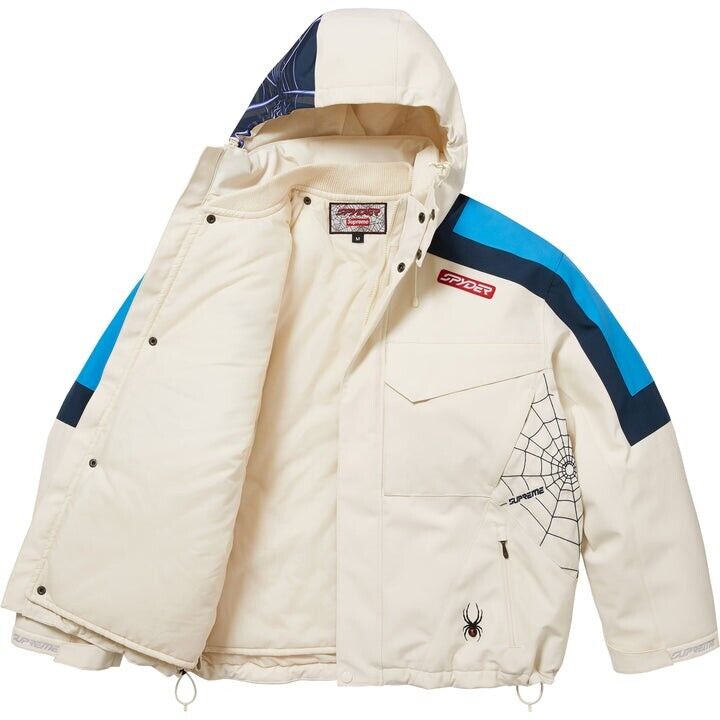 Supreme x Spyder Technical Jacket Stone White FW24 Men's Supreme x Spyder Technical Jacket Stone White FW24 Men's