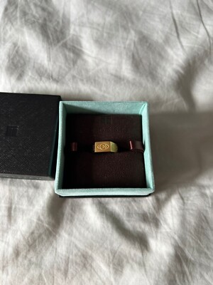 Tateossischer Ring Gelbgold vergoldet Edelstahl Schutzamulett NEU KLEIN