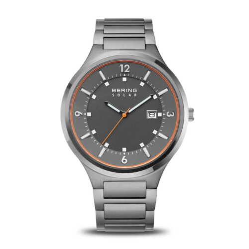 Bering Time - Solar - Mens Polished/Brushed Grey Watch - 14442-777 - 第 1/1 張圖片