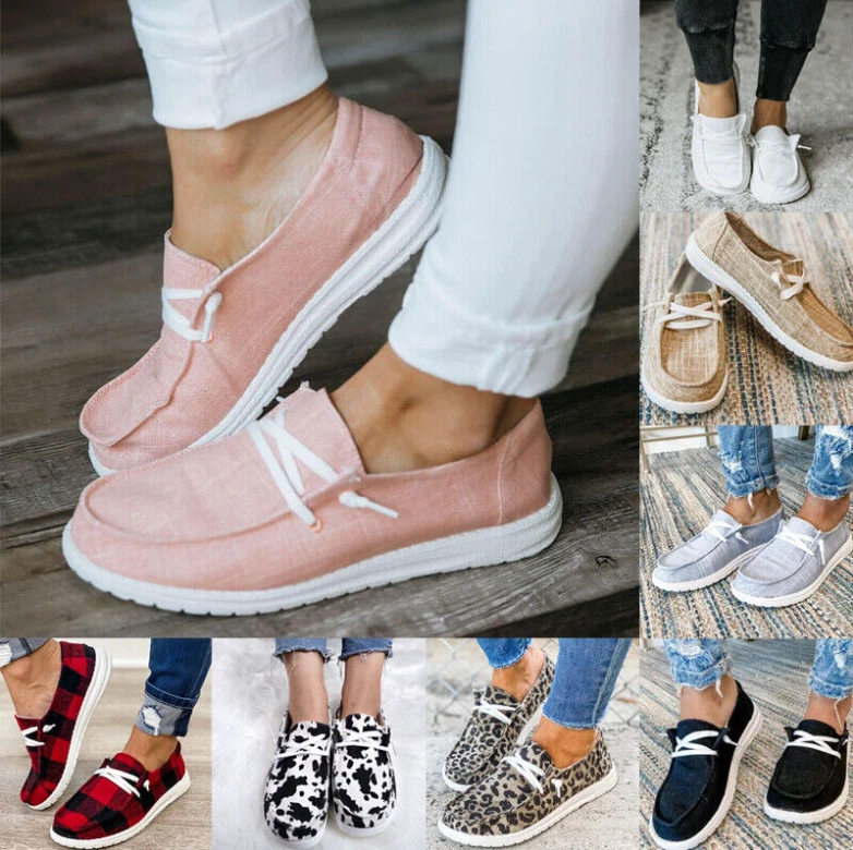 Ladies canvas best sale loafers