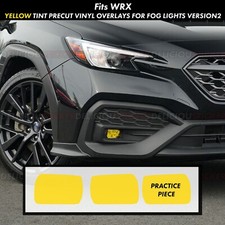 Fits 2022-2026 Wrx Yellow Fog Light Overlay Tint Vinyl Precut Front Decal Ppf V2 Fits 2022-2026 Wrx Yellow Fog Light Overlay Tint Vinyl Precut Front Decal Ppf V2