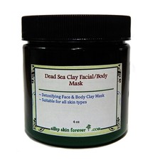 DEAD SEA CLAY MUD POWDER FACIAL BODY MASK DETOXIFY ACNE DEEP CLEANSING  BRUSH