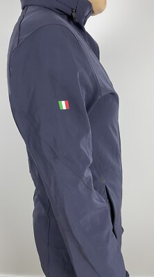 Zegna Techmerino Sport Full Zip Jacket Women Sz S/M Blue Rare