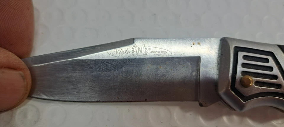 NAVAJA DE BOLSILLO VINTAGE NIETO 440C ARTESANAL ESPAÑA CON FUNDA Foto 3 de 4