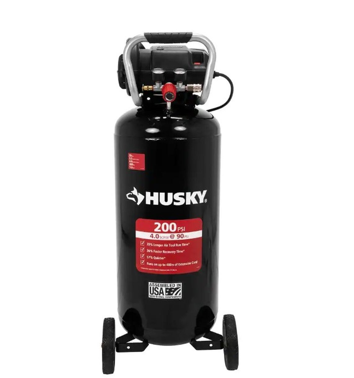 Husky 20 Gal. 200 PSI Oil Free Portable Vertical Electric Air