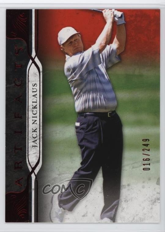 2021 Upper Deck Artifacts Red 16/249 Jack Nicklaus #50 0s1p