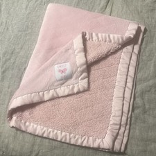 Carter's Pink Baby Blanket Sweet Girl Butterfly Satin Trim Child of Mine Lovey