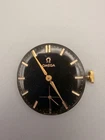 Vintage Omega Calibre 267 Watch Movement w/ Black Gilt Dial